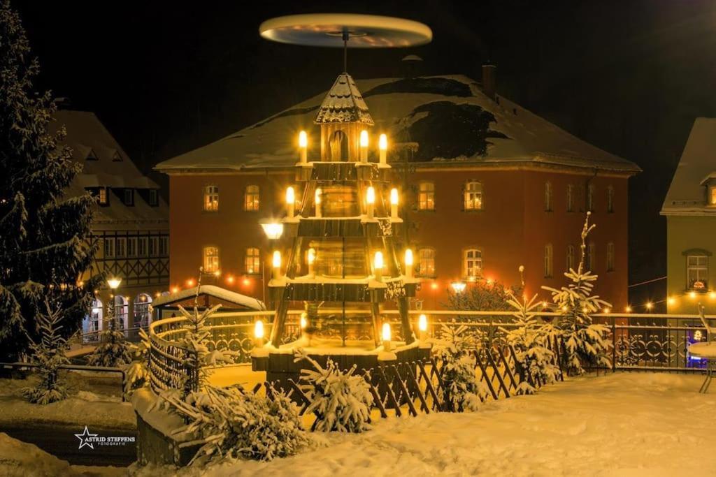 Gartentraum, Feuergrill, Kids-Spielwelt, 4Raeume Hartenstein  Exterior photo