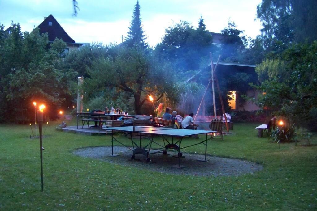 Gartentraum, Feuergrill, Kids-Spielwelt, 4Raeume Hartenstein  Exterior photo