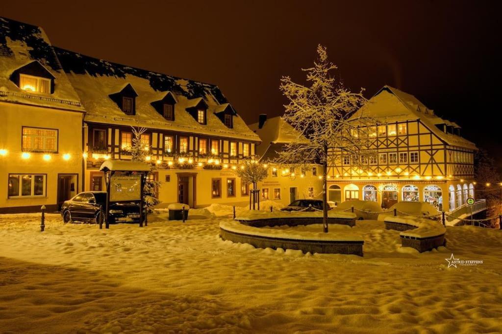 Gartentraum, Feuergrill, Kids-Spielwelt, 4Raeume Hartenstein  Exterior photo